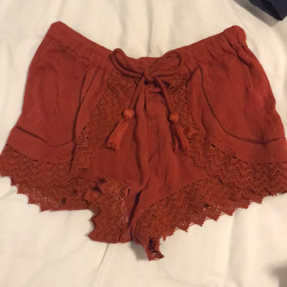 orange shorts